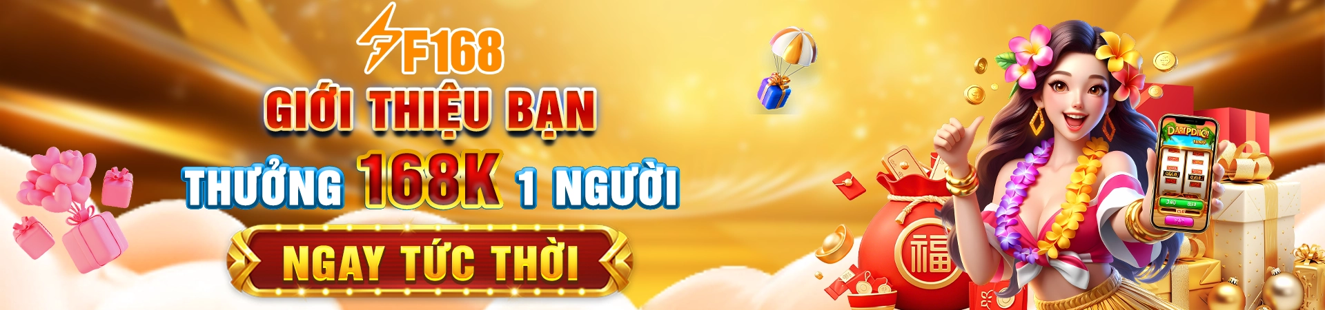 Giới thiệu bạn thưởng 168k 1 người ngay tức thời